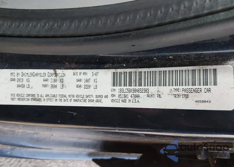 2008 Dodge Avenger Sxt from USA, damaged, VIN 1B3LC56K98N652383